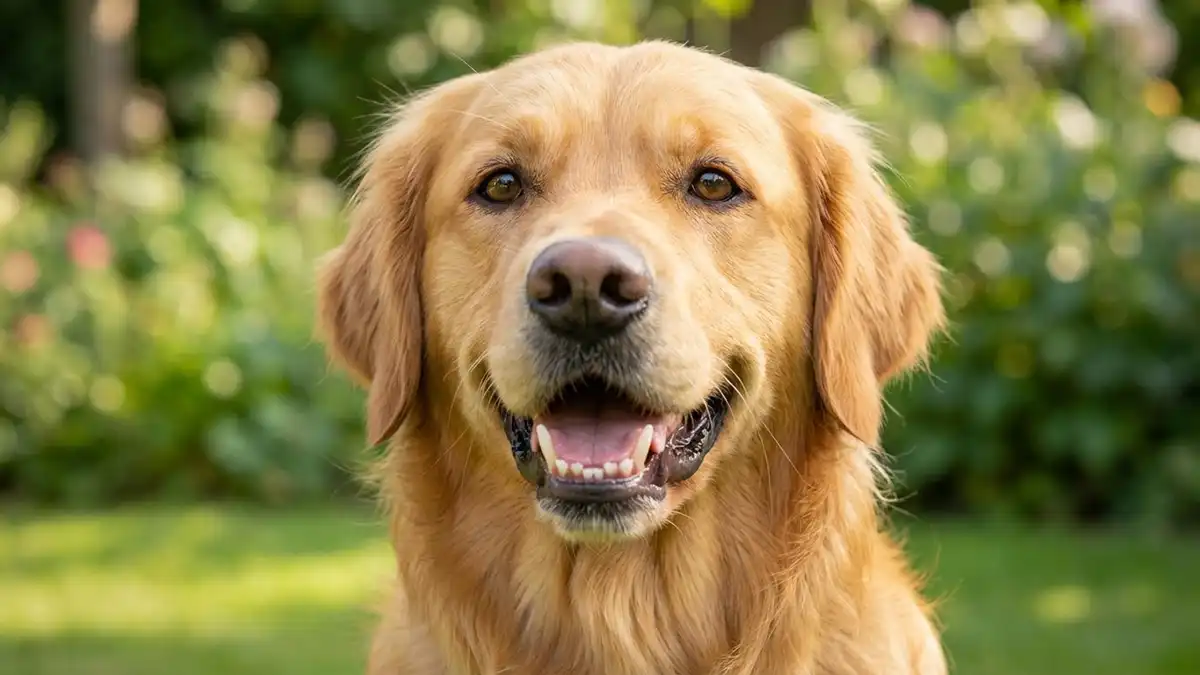 Hund mit gesunden Zähnen